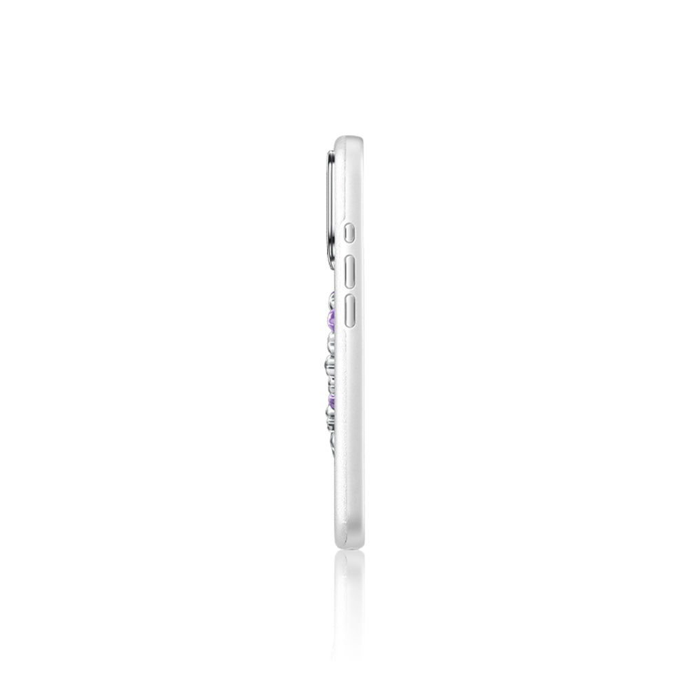 Pynana Mirror Serisi iPhone 16 Pro Taşlı Kalp Tasarımlı Telefon Kılıfı Pynana Mirror Serisi iPhone 16 Pro Taşlı Kalp Tasarımlı Telefon Kılıfı